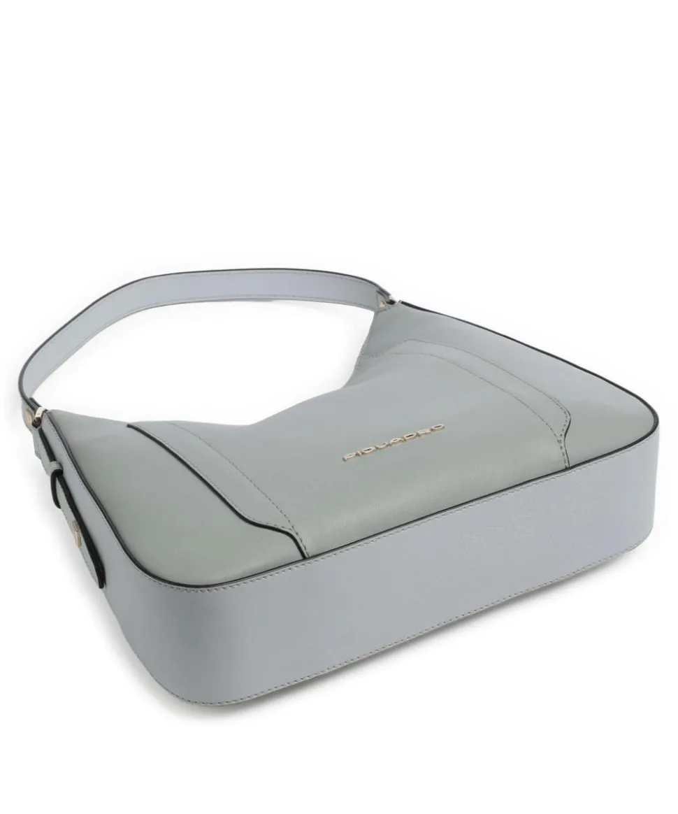 Circle Schultertasche fein genarbtes Rindsleder mintgrün