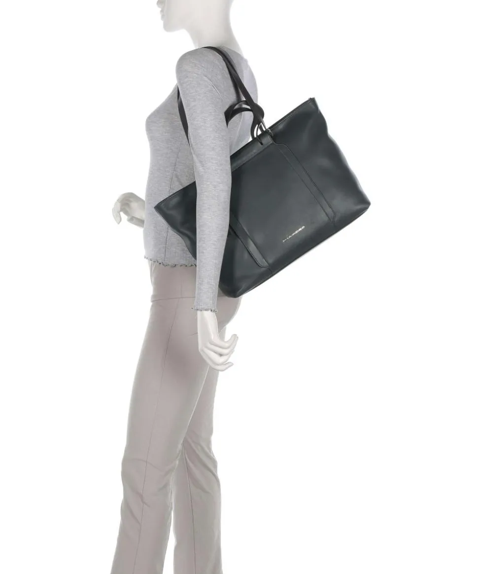 Circle Shopper 15″ fein genarbtes Rindsleder dunkelgrün