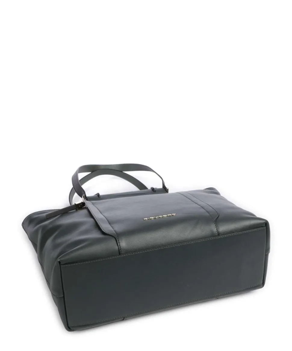 Circle Shopper 15″ fein genarbtes Rindsleder dunkelgrün