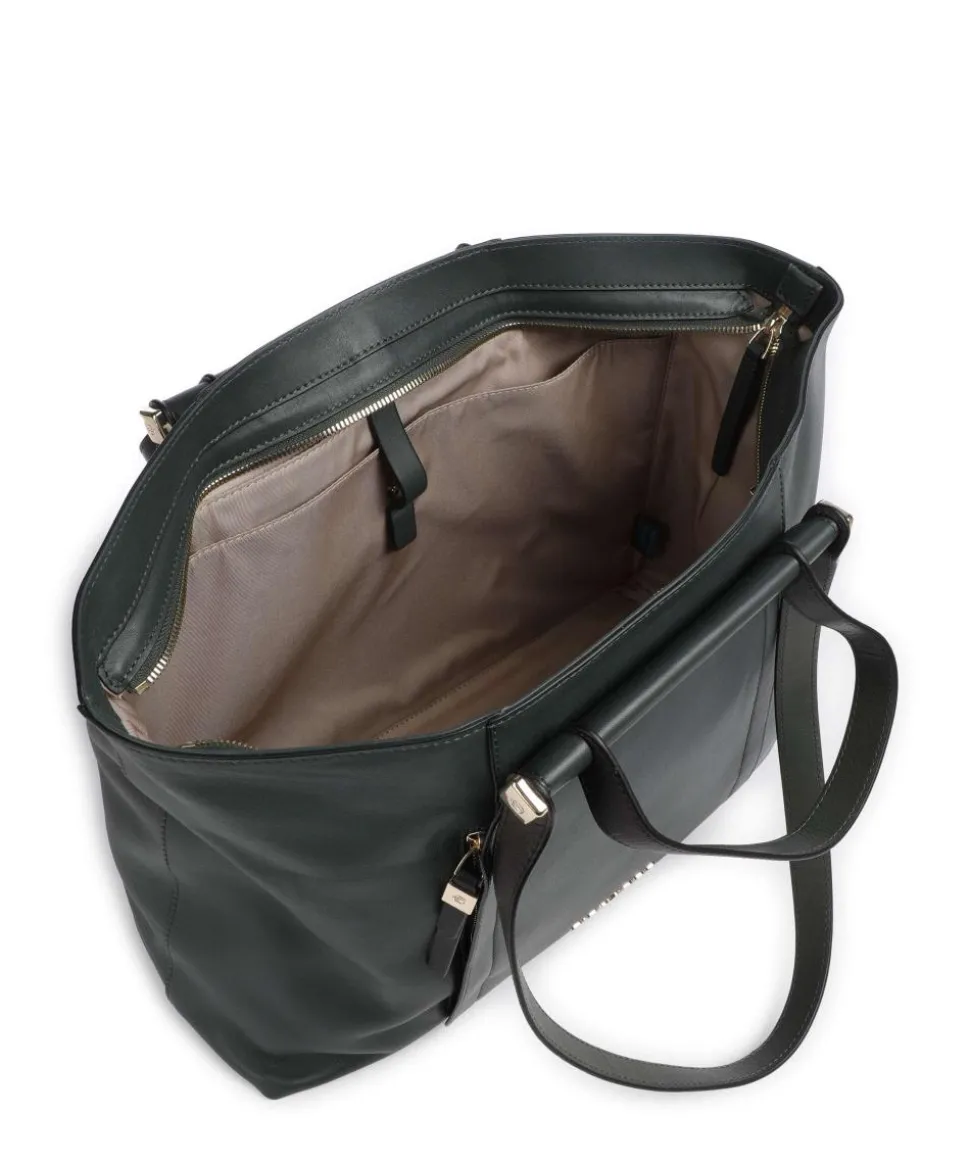 Circle Shopper 15″ fein genarbtes Rindsleder dunkelgrün