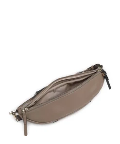 Circle Umhängetasche fein genarbtes Rindsleder taupe