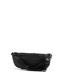 Circle Umhängetasche fein genarbtes Rindsleder schwarz