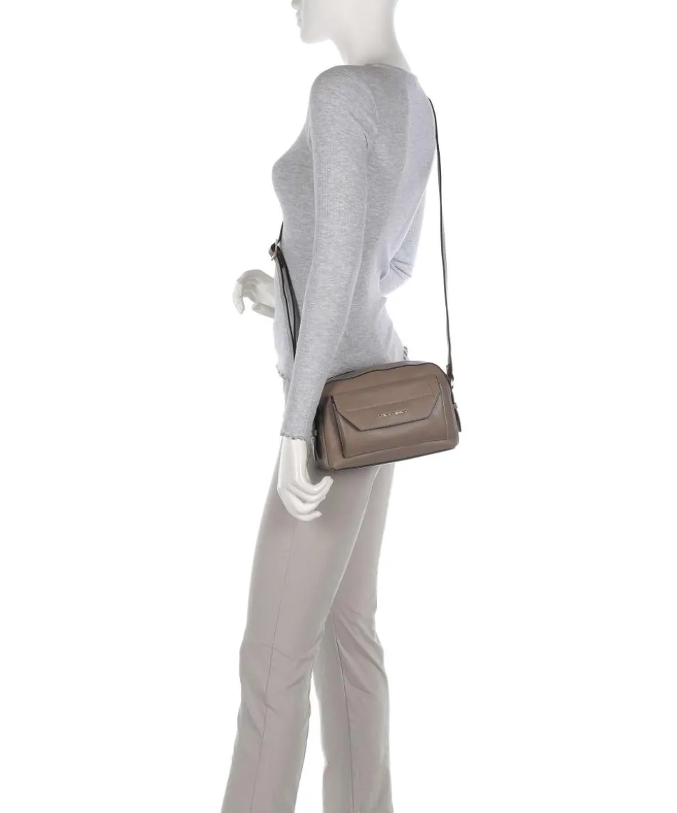 Circle Umhängetasche fein genarbtes Rindsleder taupe