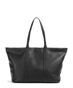 City Court Shopper genarbtes Rindsleder schwarz