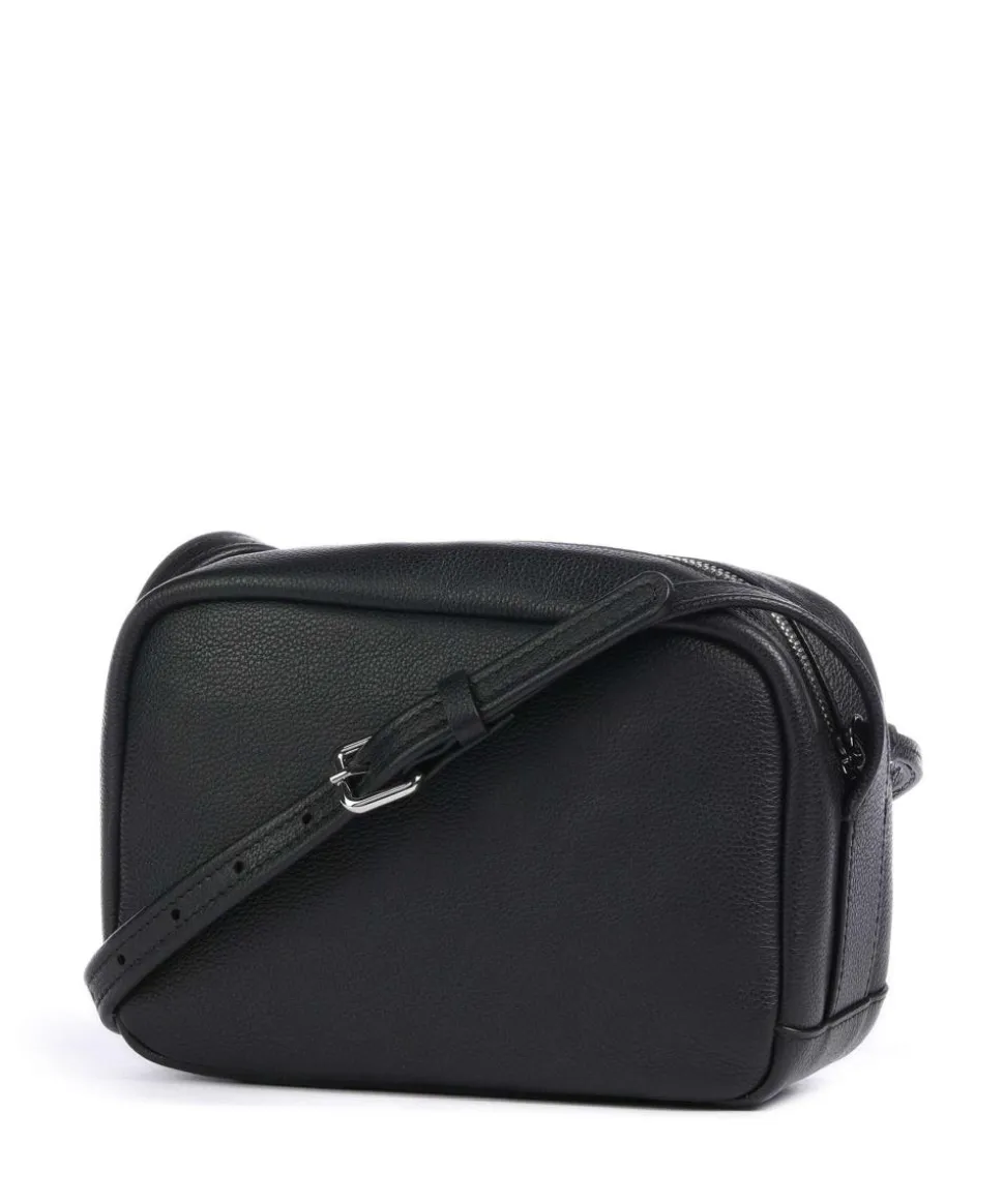 City Court Umhängetasche genarbtes Rindsleder schwarz