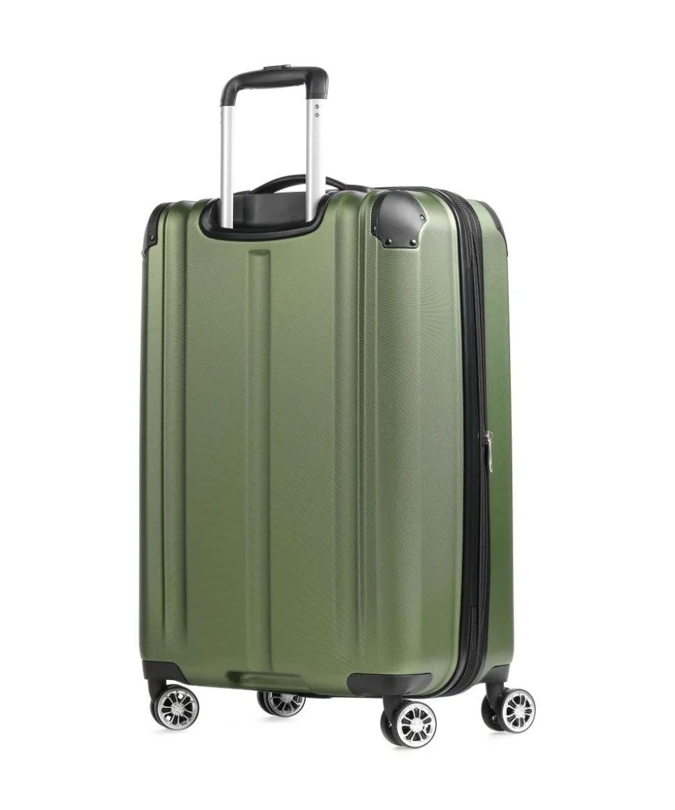 City 4-Rollen Trolley grün 68 cm