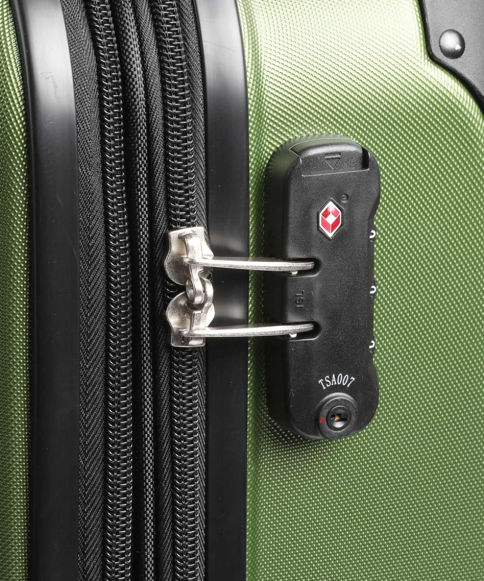 City 4-Rollen Trolley grün 68 cm