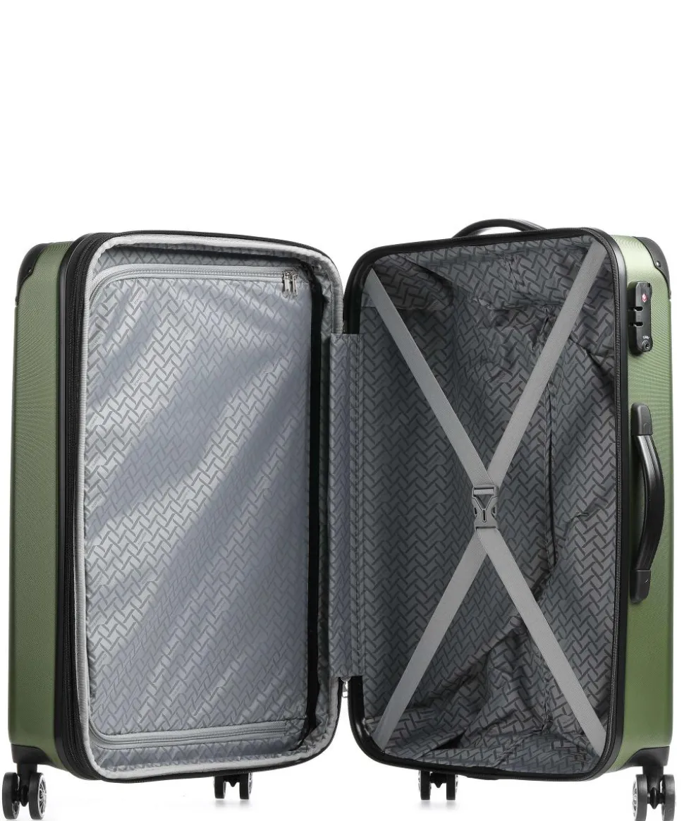 City 4-Rollen Trolley grün 68 cm