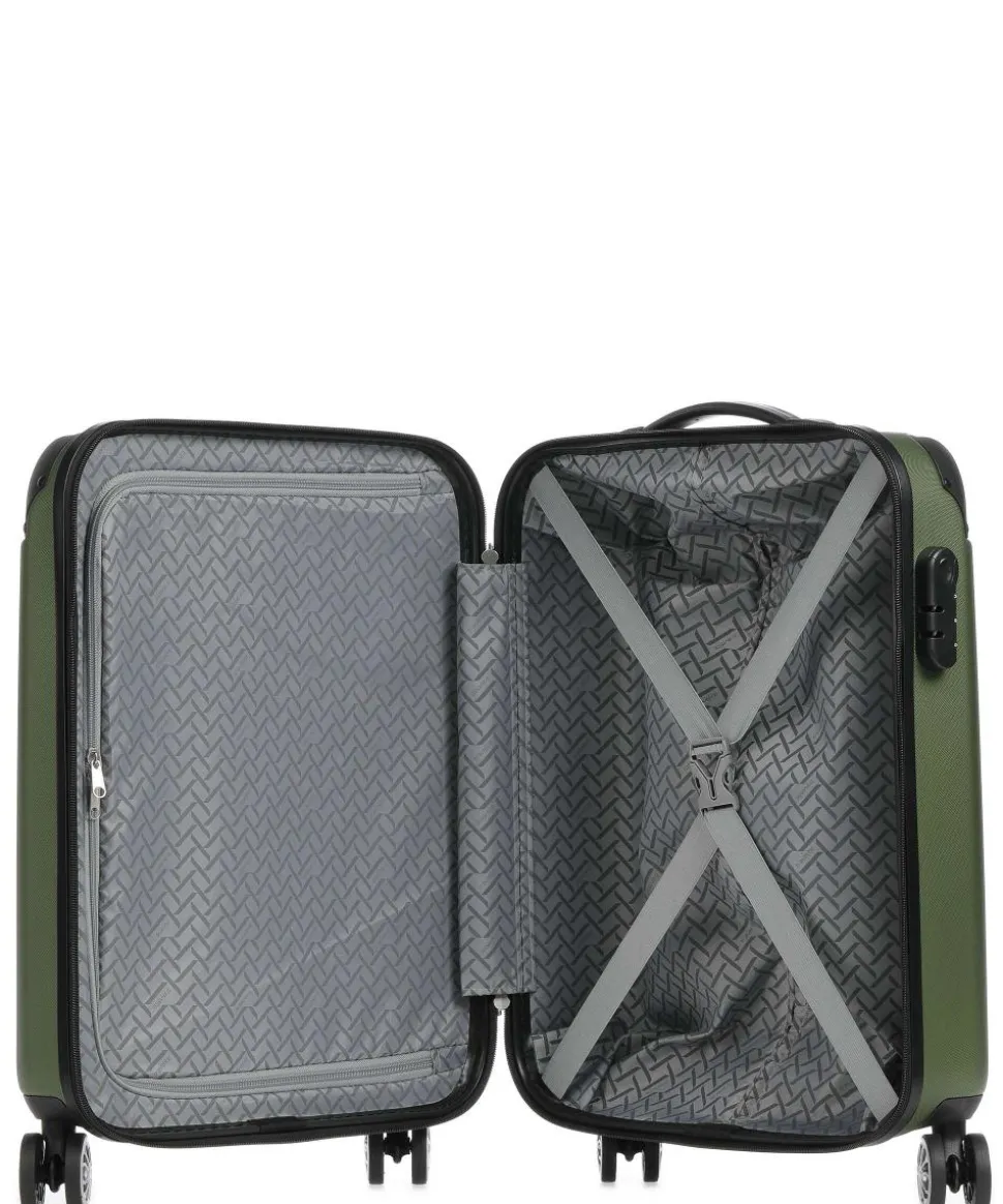 City 4-Rollen Trolley grün 55 cm