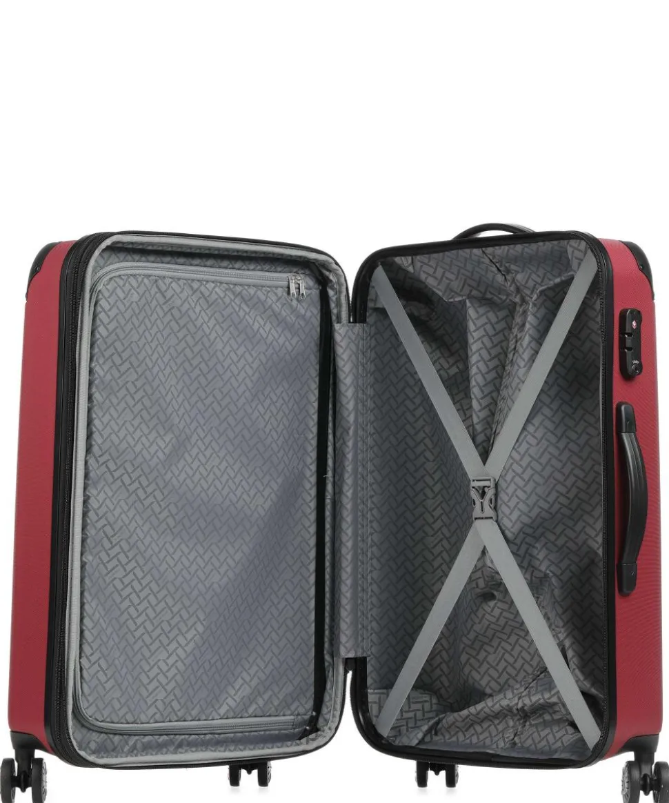 City 4-Rollen Trolley rot 68 cm