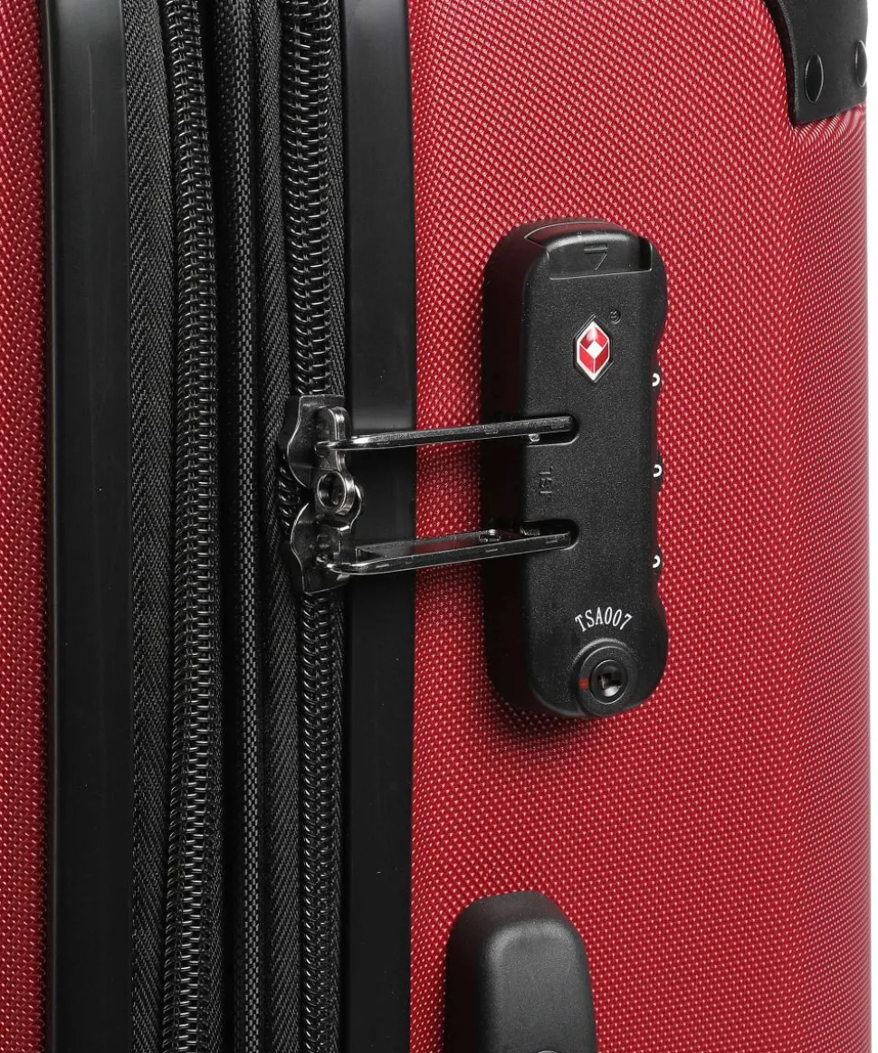 City 4-Rollen Trolley Set rot 3-tlg.