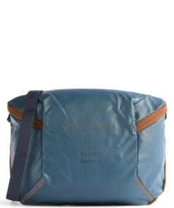 CityBox Lenkertasche recyceltes Polyester blau/braun