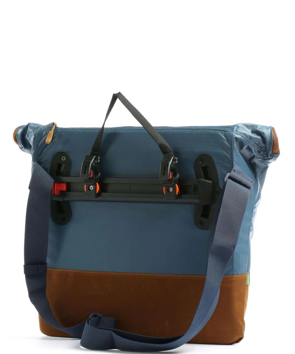 CityMe Bike Gepäcktasche 13″ Polyamide, recyceltes Polyester blau/braun