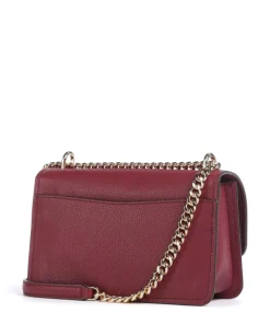 Claire Large Schultertasche genarbtes Rindsleder wein