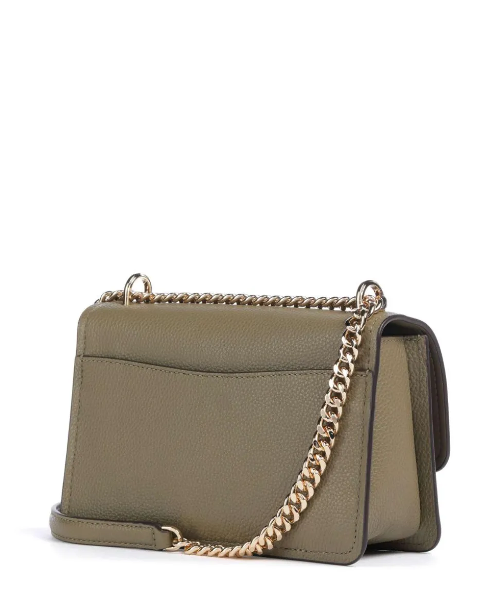 Claire Large Schultertasche genarbtes Rindsleder khaki