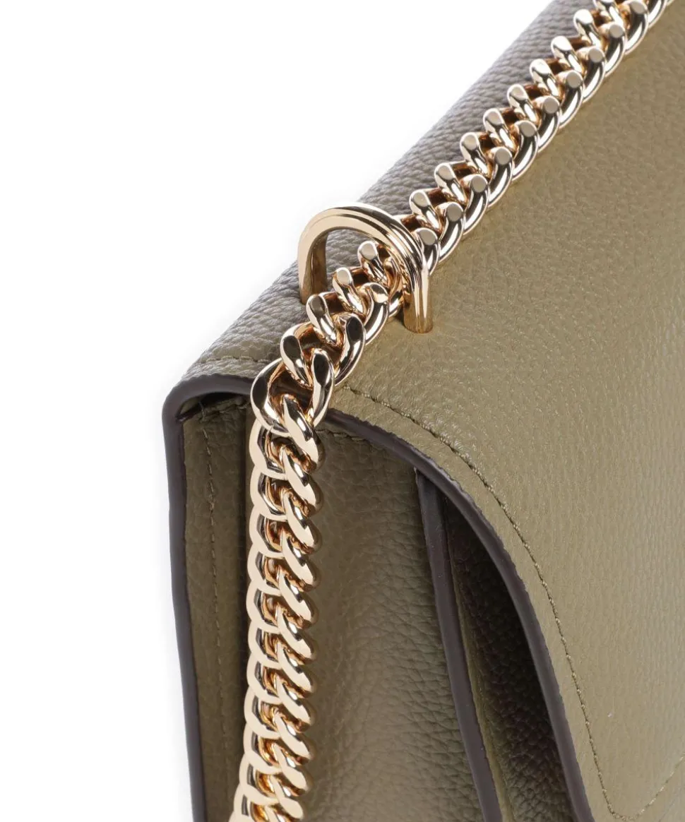 Claire Large Schultertasche genarbtes Rindsleder khaki