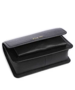 Claire Large Schultertasche genarbtes Rindsleder schwarz