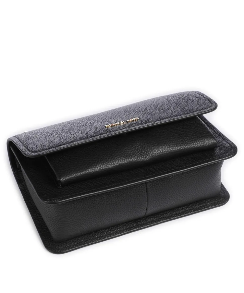 Claire Large Schultertasche genarbtes Rindsleder schwarz