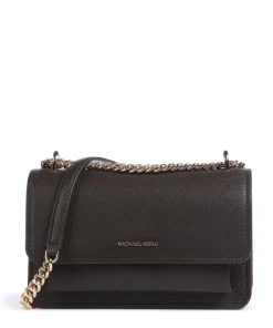 Claire Large Schultertasche genarbtes Rindsleder dunkelbraun