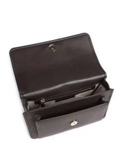 Claire Large Schultertasche genarbtes Rindsleder dunkelbraun