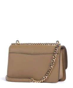 Claire Large Schultertasche genarbtes Rindsleder taupe