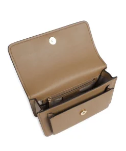 Claire Large Schultertasche genarbtes Rindsleder taupe