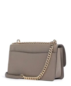 Claire Large Schultertasche genarbtes Rindsleder taupe