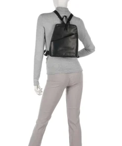 Claire Rucksack Pull-Up Rindsleder schwarz