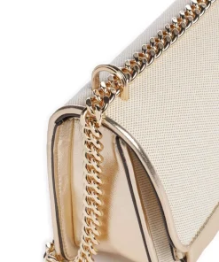 Claire Schultertasche Canvas gold