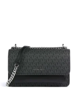 Claire Schultertasche Lederimitat schwarz