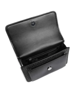 Claire Schultertasche Lederimitat schwarz