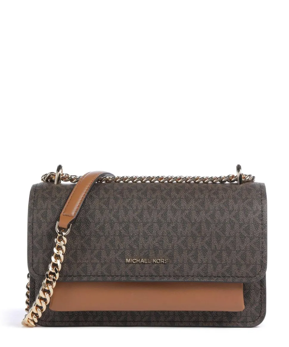 Claire Schultertasche Lederimitat braun