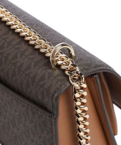 Claire Schultertasche Lederimitat braun