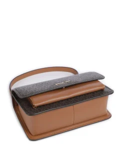 Claire Schultertasche Lederimitat braun