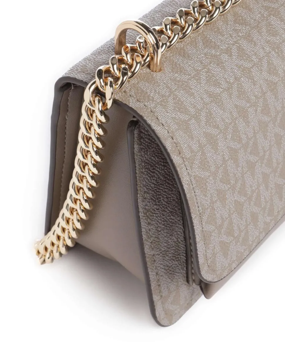 Claire Schultertasche Lederimitat taupe