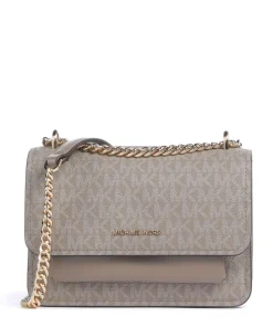 Claire Small Schultertasche Lederimitat taupe
