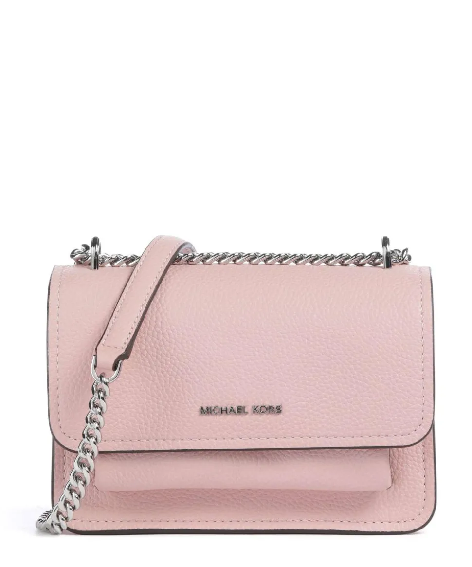 Claire Small Schultertasche genarbtes Rindsleder rosa