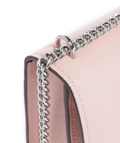 Claire Small Schultertasche genarbtes Rindsleder rosa