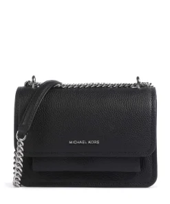 Claire Small Schultertasche genarbtes Rindsleder schwarz