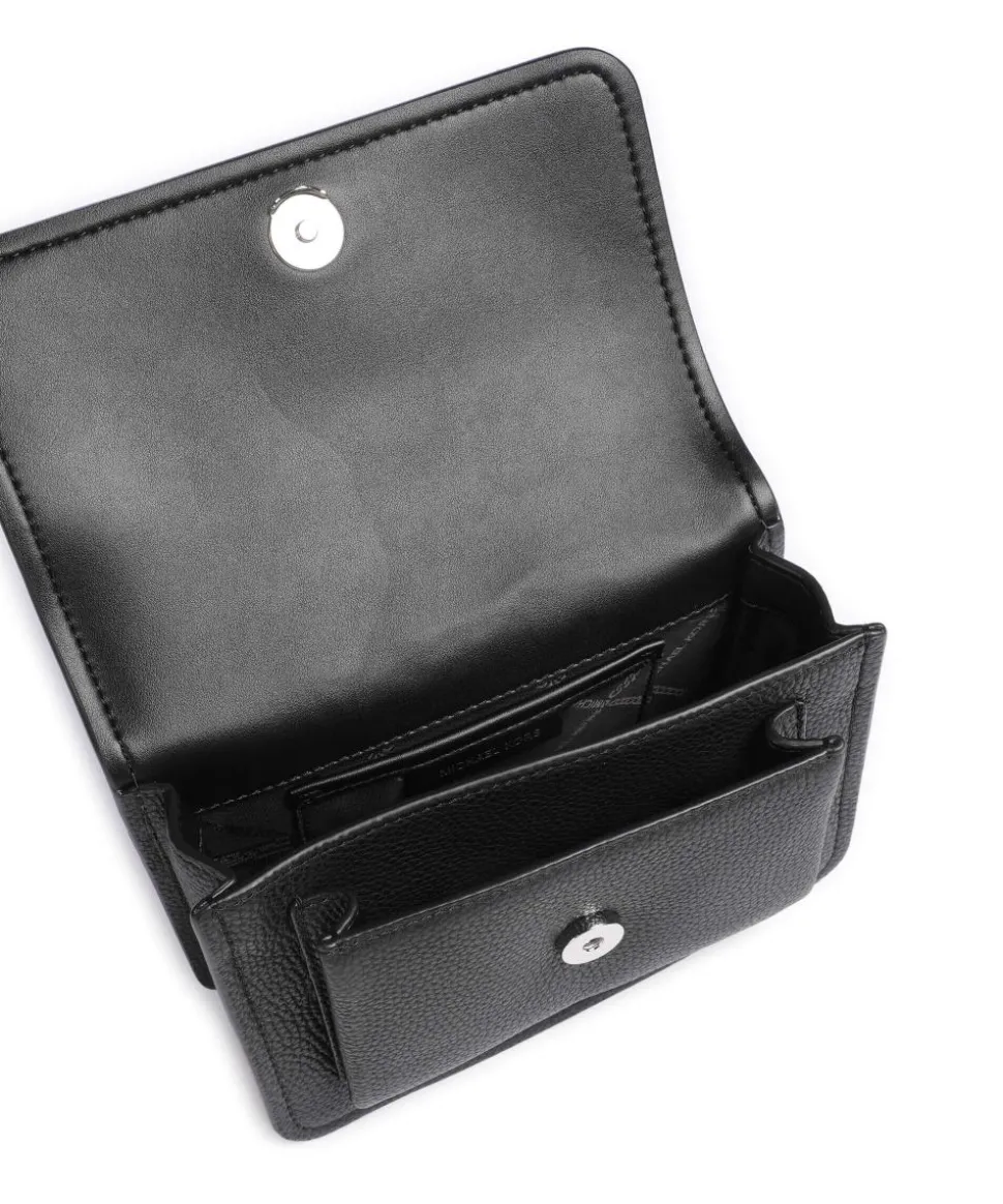 Claire Small Schultertasche genarbtes Rindsleder schwarz