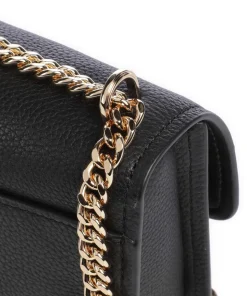 Claire Small Schultertasche genarbtes Rindsleder schwarz