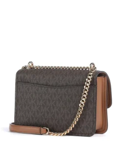 Claire Small Schultertasche Lederimitat braun