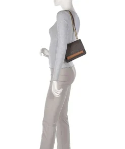 Claire Small Schultertasche Lederimitat braun