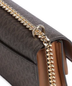 Claire Small Schultertasche Lederimitat braun