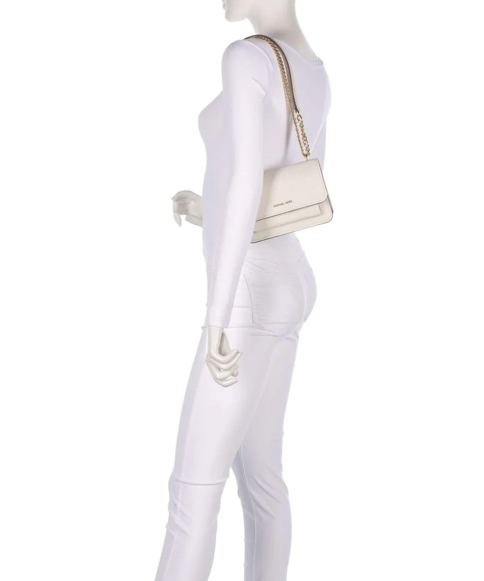 Claire Small Schultertasche genarbtes Rindsleder creme