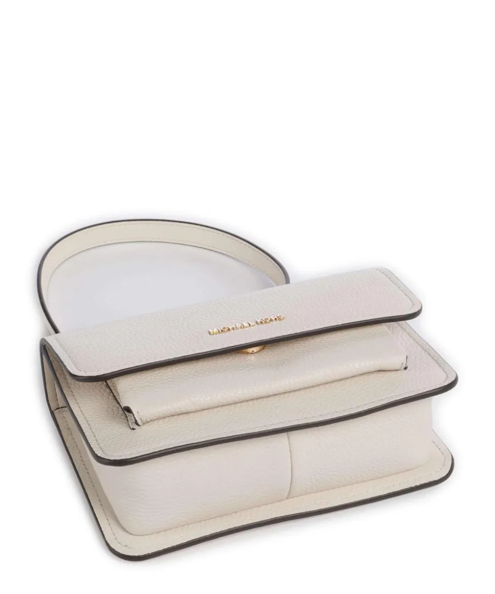 Claire Small Schultertasche genarbtes Rindsleder creme