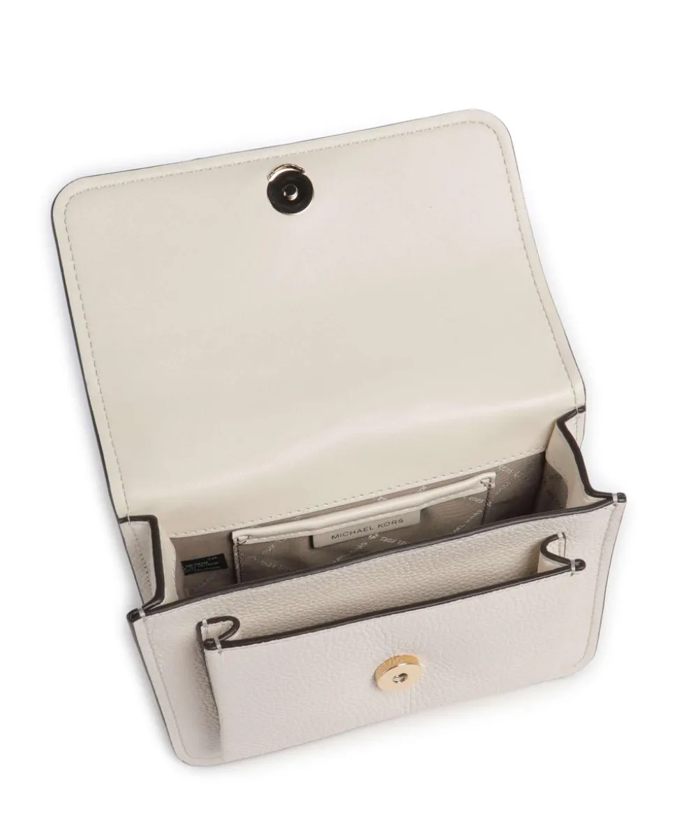 Claire Small Schultertasche genarbtes Rindsleder creme