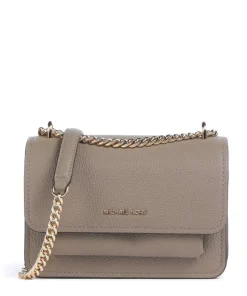 Claire Small Schultertasche genarbtes Rindsleder taupe