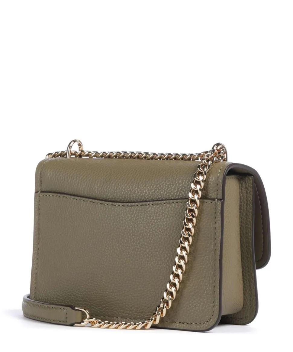 Claire Small Schultertasche genarbtes Rindsleder khaki