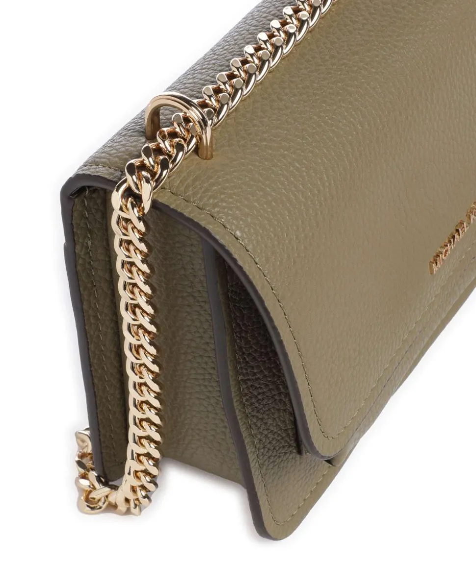 Claire Small Schultertasche genarbtes Rindsleder khaki